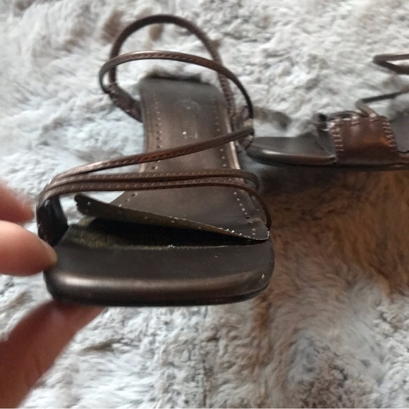 Circa 2000 Premiere Collection Bistro strap oh heeled sandals metallic brown - Picture 6 of 10
